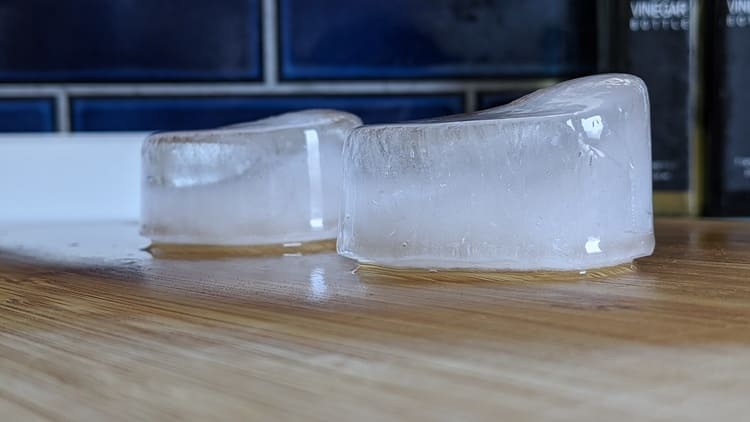 ナノラピアマリンで作った氷の比較